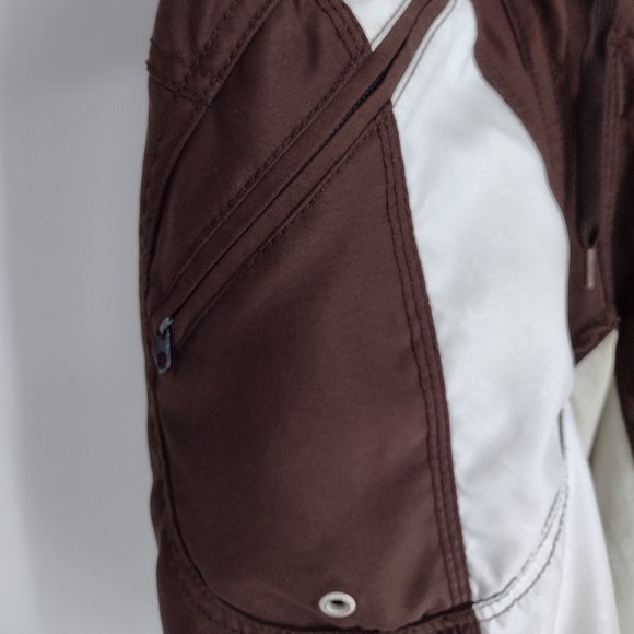 Hurley Embroidered Spell Out (On Back) Side Pocket Brown & White Board Shorts - Picture 5 of 14